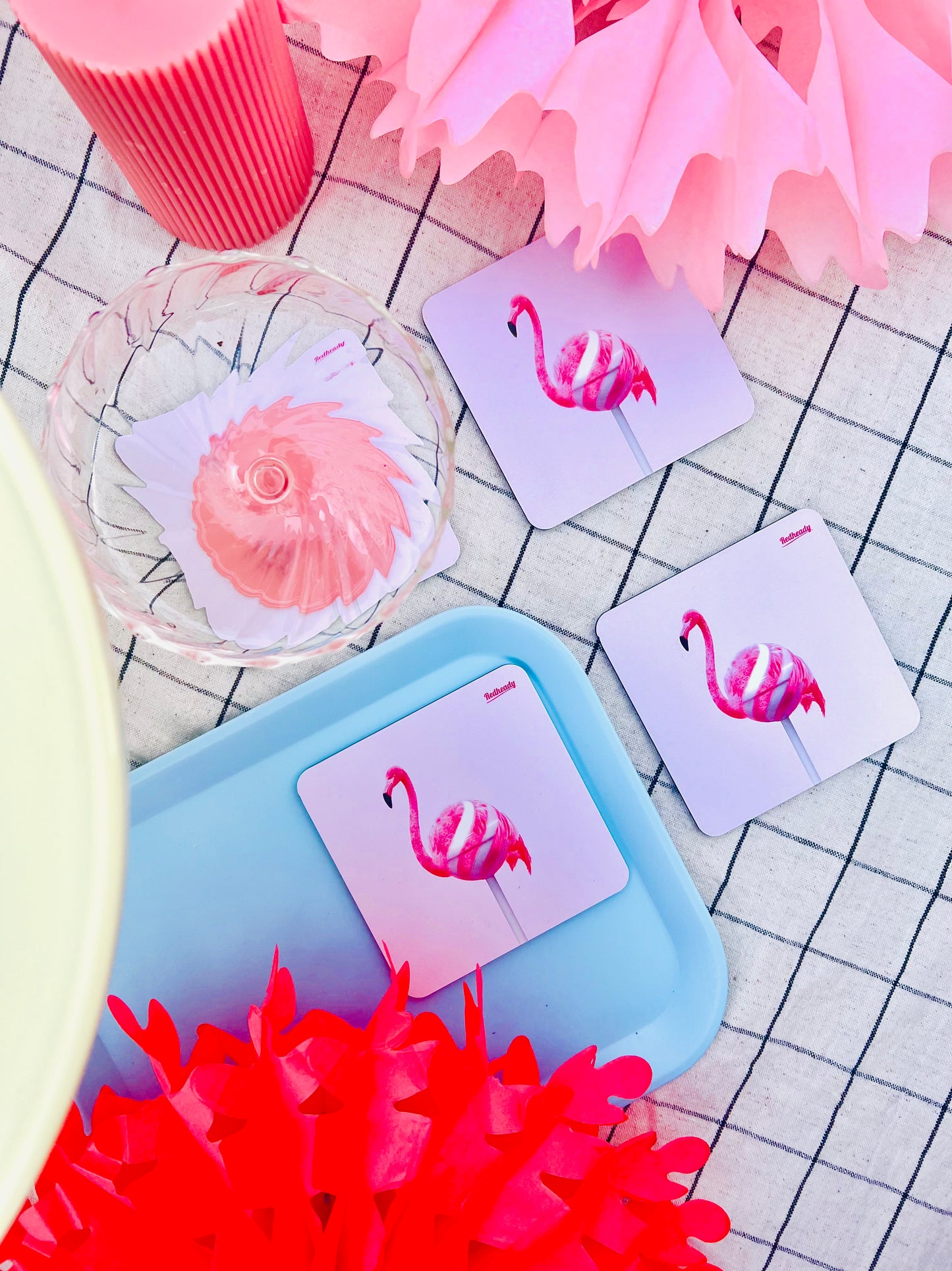 Coasters Flamingolly