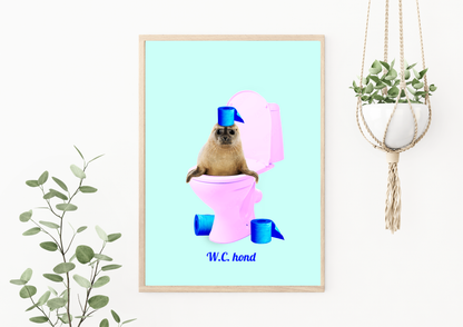 Poster WC Hond