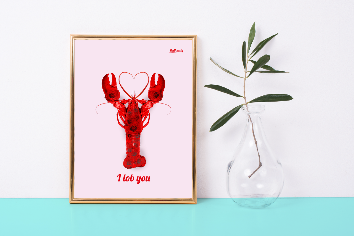 Poster lobster - I lob you