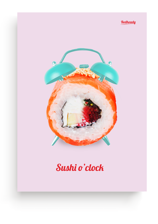 Poster - Sushi o'clock